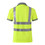 Custom Polo Shirts High Visibility Collar Short Sleeve Safety Shirts with Reflective Strips