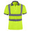 TOPTIE 2PCS Polo Shirts High Visibility Collar Short Sleeve Safety Shirts with Reflective Strips