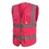 GOGO 7 Pockets High Visibility Zipper Front Safety Vest With Reflective Strips