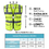 GOGO Blank Men 5 Pockets Ultra Cool Mesh Safety Vest, Mesh Volunteer Vest, ANSI Standard