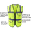 GOGO Custom Men 5 Pockets Ultra Cool Mesh Safety Vest, Mesh Volunteer Vest, ANSI Standard