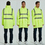 TOPTIE Safety Rain Jacket ANSI Waterproof Lightweight Reflective Wind Breaker Reflective Workwear