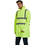 TOPTIE Custom Reflective Silver Safety Rain Jacket ANSI Waterproof Lightweight Reflective Wind Breaker Reflective Workwear