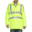 GOGO Safety Rain Jacket ANSI Waterproof Lightweight Reflective Wind Breaker