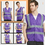 10 Pack Industrial Safety Vest with Reflective Stripes, ANSI / ISEA Class 2