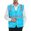 TOPTIE Safety Vest High Visibility Reflective Tape with Multi Pockets and Pen Dividers
