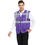 GOGO 5 Pockets High Visibility Safety Vest with Reflective Strips, 10 Pack Working Uniform Vest