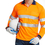 GOGO Two Tone Hi Vis Polo Shirt Safety Workwear with Reflective Stripes