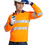 GOGO Two Tone Hi Vis Polo Shirt Safety Workwear with Reflective Stripes