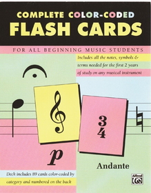 Rhythm Band Instruments 00-12061 Color Coded Flash Cards