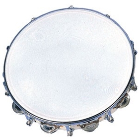 Rhythm Band Instruments RB930DJ 10&quot; Tambourine- 18 Jingles Tuneable