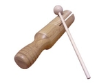 Rhythm Band Instruments  Bamboo LG Guiro Tone Block w/ Mallet
