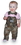 ROUND HOUSE 428 Girl's Pink Ruffle Trim Camouflage Overalls (Inf & Tod) in Mossy Oak Break-Up