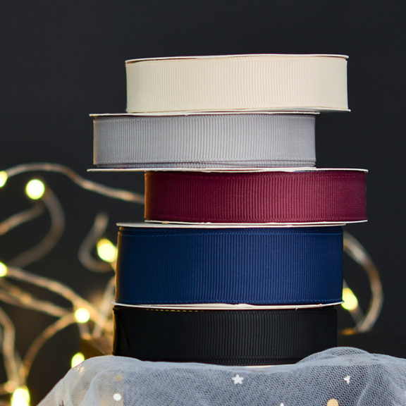 Muka Custom Ribbons 100 Yards Personalized Printed Grosgrain Ribbon Roll Decoration for Party Favors Wedding Baby Shower Christmas