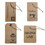 500 Pcs Custom Hang Tags with Strings Personalized Printing Tag Business Supplies Packaging Tags for Clothing Gifts Handmade Crafts Kraft Color