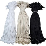 Muka 1000 Pcs Cotton Hang Tag String Snap Lock Pin Loop Fastener Hook Ties Clothing Price Tag String Hanging Rope Lanyard Cord