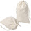 100 Pcs Custom Cotton Drawstring Bags Logo TeMuslin Bags Pouch Dust Bag Covers White