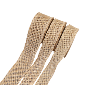 Burlap Fabric Ribbons 1"/1.18"/1.57" 2 Yards 18 Rolls for Valentine Birthday Wedding Party Home Decoration-Total 39 Yards