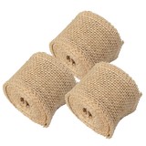 Muka 10 Rolls Burlap Lace Fabric Ribbons 21.8 Yards for Valentine Birthday Wedding Party Home Decoration