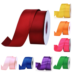 Satin Ribbon 100 Yards for Crafts Bow Handmade Gift Wrap Wedding Party Decoration