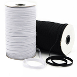Muka Elastic Cord Rope DIY 144-Yards Width Flat Elastic Band Sewing Stretch Rope for Garment White