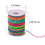 1 Roll 1mm Rainbow Color Elastic Cord Beading Thread Stretch String for Sewing Beaded Handicrafts 109 Yards