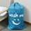 Muka 2 Pcs Laundry Bag Travel Washing Beam Storage Bag Smiley for Dirty Clothing College - 28" x 40"