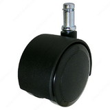 Richelieu Soft Tread Dual-Wheel Furniture Casters - With Friction Grip Stem