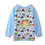 GOGO Baby Junior Long Sleeves Cotton Bib, Soft Cotton Waterproof Sleeves Bib, 1Pc