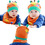 GOGO Fantastic Infant Bib And Hat Set, Fits 0 to 12 Months, 2 Pcs