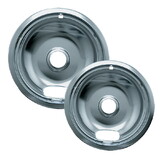 Range Kleen 12562X Style A 2-Pack Economy Plated Drip Bowls