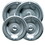 Range Kleen 12564XH Style A 4 Pack Chrome Plated Drip Bowls 2 Small 2 Large