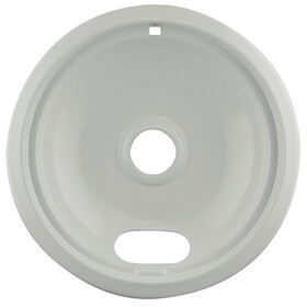 Range Kleen P102W Style A Large Heavy Duty White Porcelain Drip Bowl