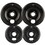 Range Kleen P119204XN Style B 4-Pack Heavy Duty Black Porcelain Drip Bowls