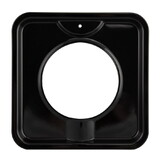 Range Kleen P400 Style I 7.75-Inch Square Heavy Duty Black Porcelain Drip Pan