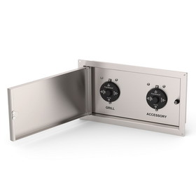 Fire Magic 5520-12T 1-Hour Stainless Steel Double Gas Connection Box