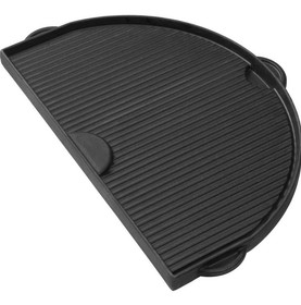 Primo Cast Iron Griddle, Flat and Grooved Sides, (1 pc)