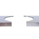Primo Stainless Steel Side Shelves for XL 400, LG 300 (req PG00368 Cart)