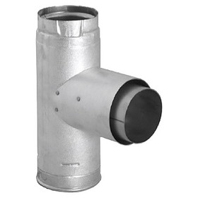 DuraVent PelletVent Pro Adapter Tee w/ Clean-Out Tee Cap