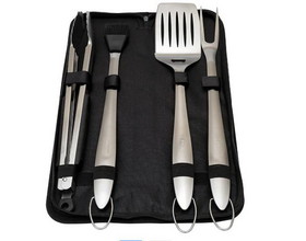American Outdoor Grills TK-1 4-Piece Tool Kit (tongs, basting brush, spatula, & meat fork in nylon case)