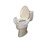 Ableware 725753311 Bath Safe Elevated Toilet Seat W/ Arms Elongated