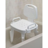 Ableware 727142121 Bath Safe Adjustable Shower Seat w/ Arms and Back