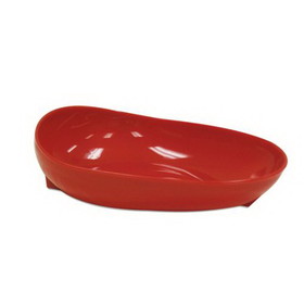 Ableware 745371004 Skidtrol Red Scooper Dish W/ Non-Skid Base