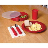 Ableware 745380001 Redware Deluxe Tableware by Maddak