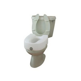 Ableware 725753101/725753111 Lock-On Elevated Toilet Seat