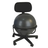 CanDo Mobile Metal Ball Chair with 22