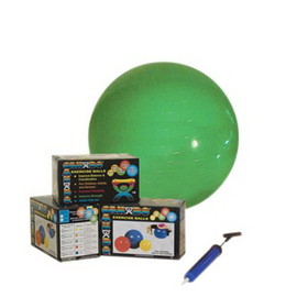 CanDo Inflatable Exercise Balls w/ Pump-Retail Box