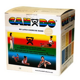 CanDo Latex Free Exercise Bands-25 Yard Rolls