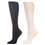 Celeste Stein 8-15 mmHg Compression Sock-Queen-Black/White (2 Pack)