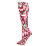 Celeste Stein Womens Compression Sock-Holiday Check